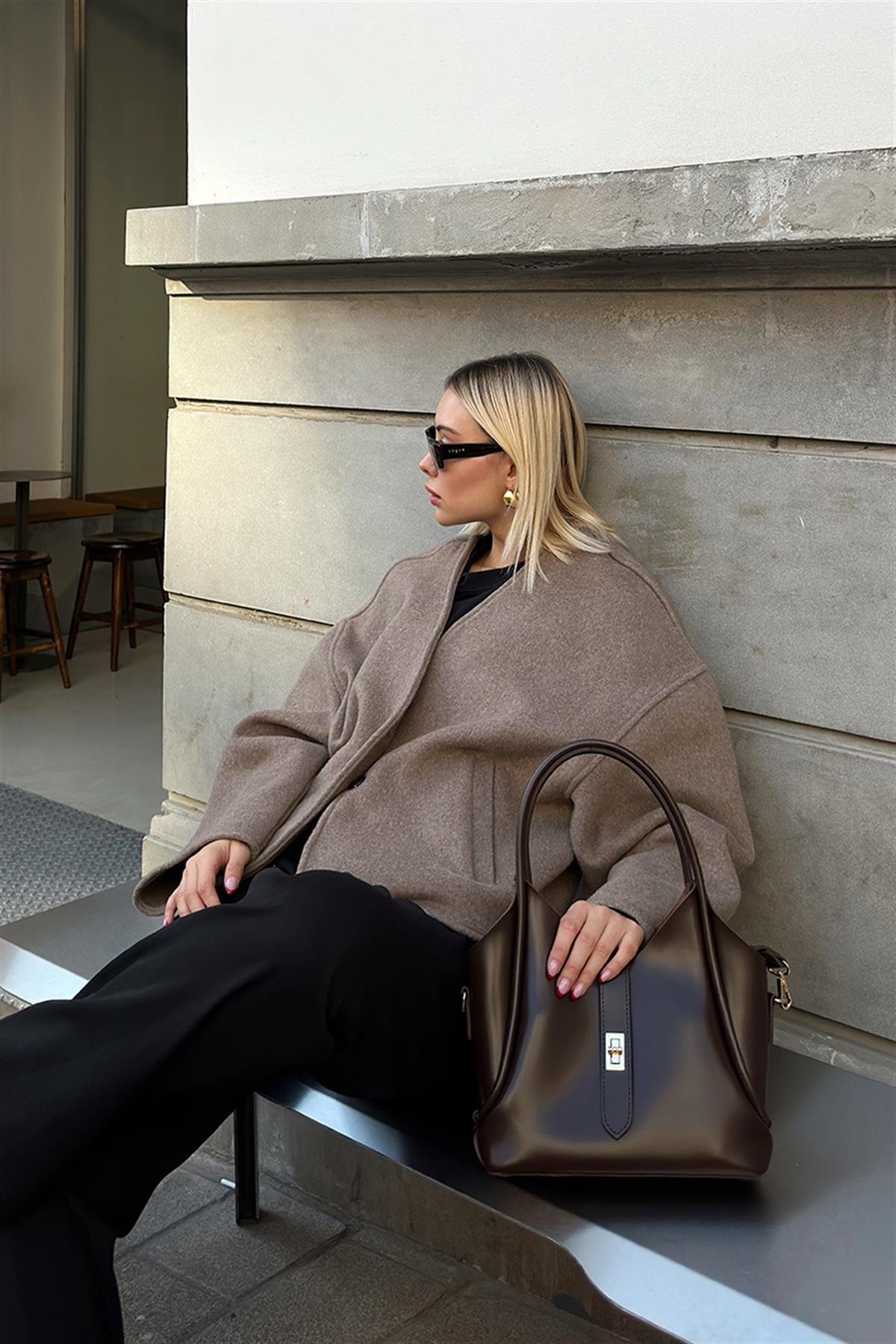 Cindy Marron + Trousse - Image 3