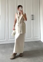 Ensemble Jupe Haut en lin