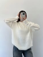 Pull en lain doux Blanc