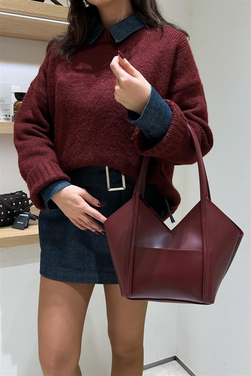 Giza Bordeaux + Purse – Image 2