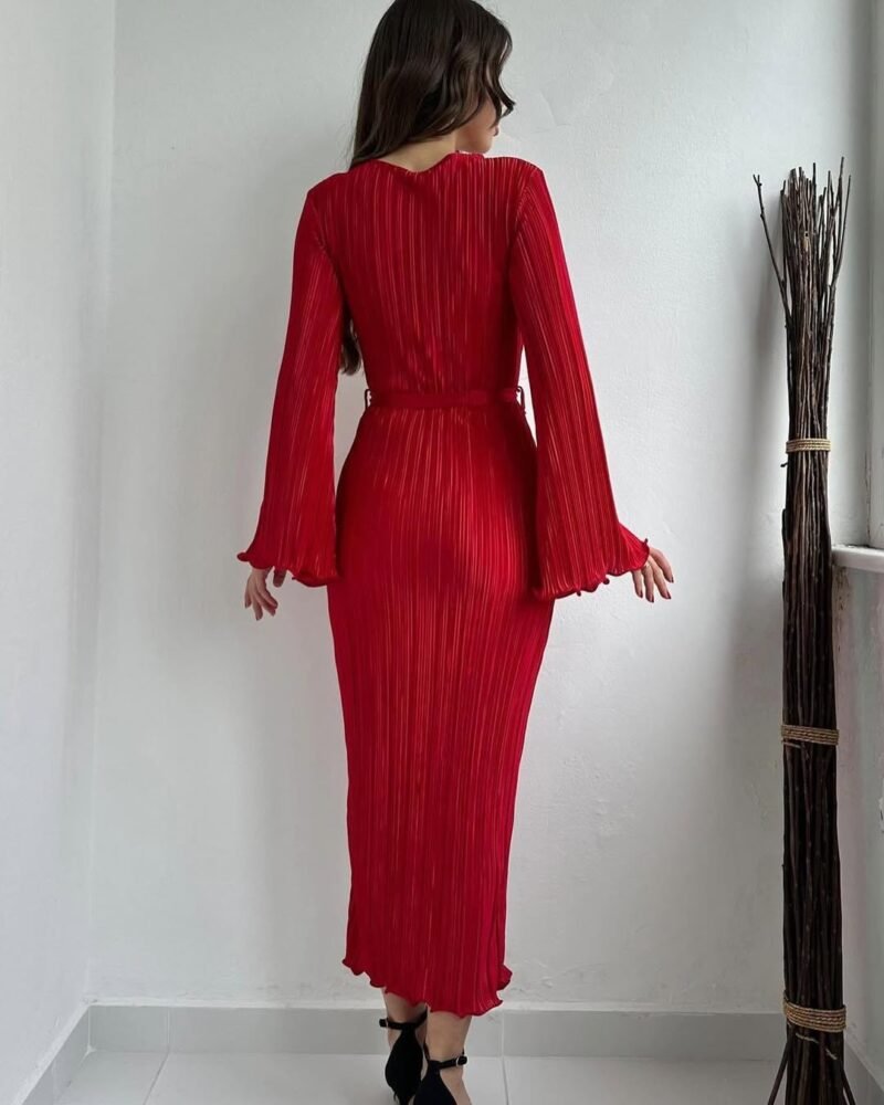 Robe plisse a cheville ( Avec doublure ) – Image 2