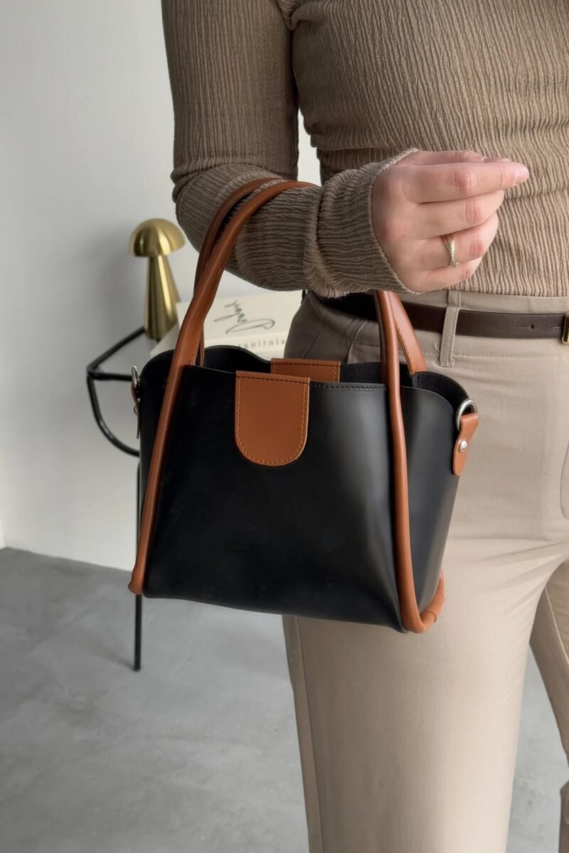 Beca Noire & Camel + Purse – Image 5