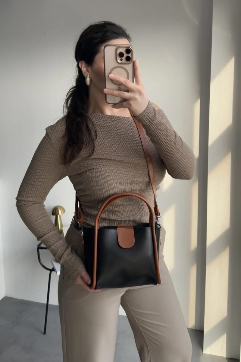 Beca Noire & Camel + Purse – Image 4