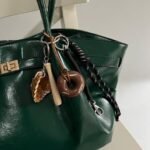 Brown Donut Bag Charm