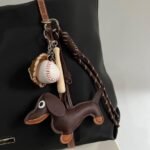 Brown Dog Toy Bag Charm
