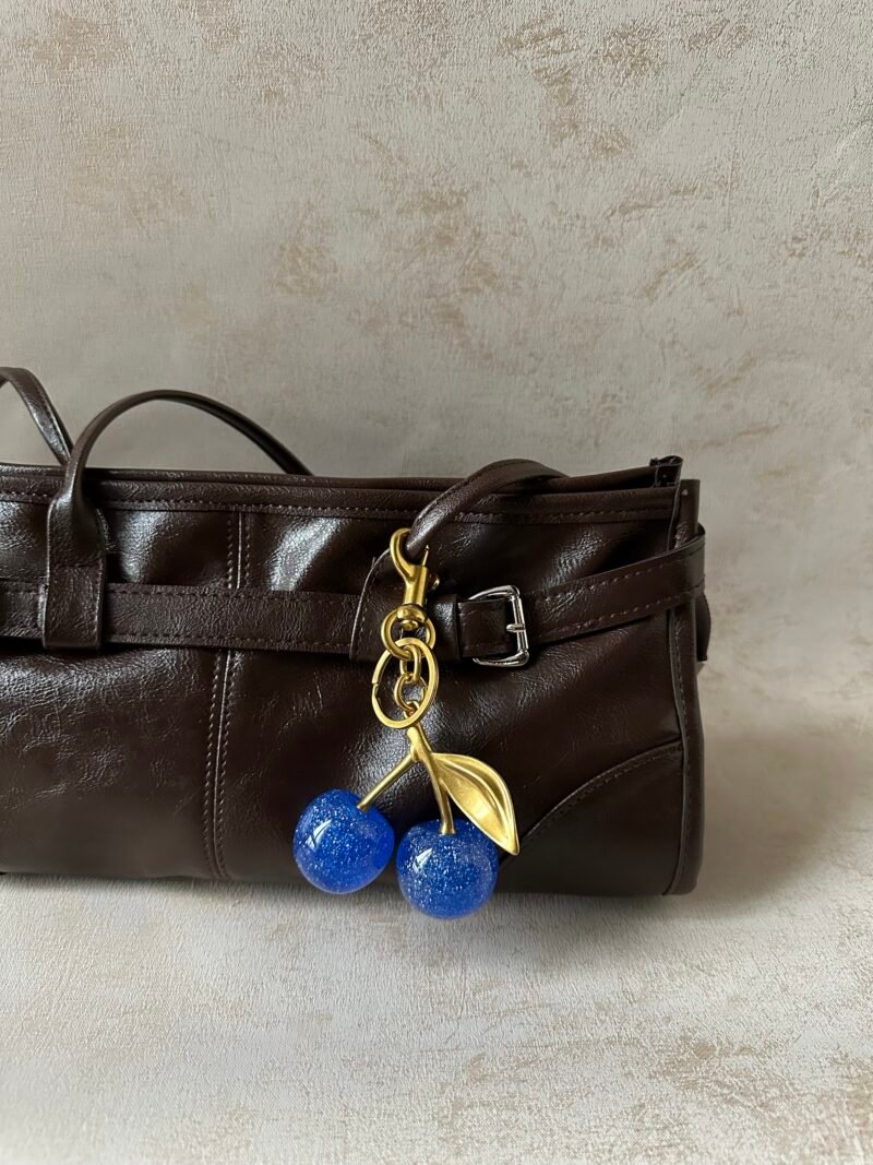 Viral Blue Cherry Bag Charm