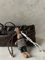 Beige Rabbit Bag Charm