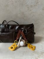 B Baseball Bag Charm
