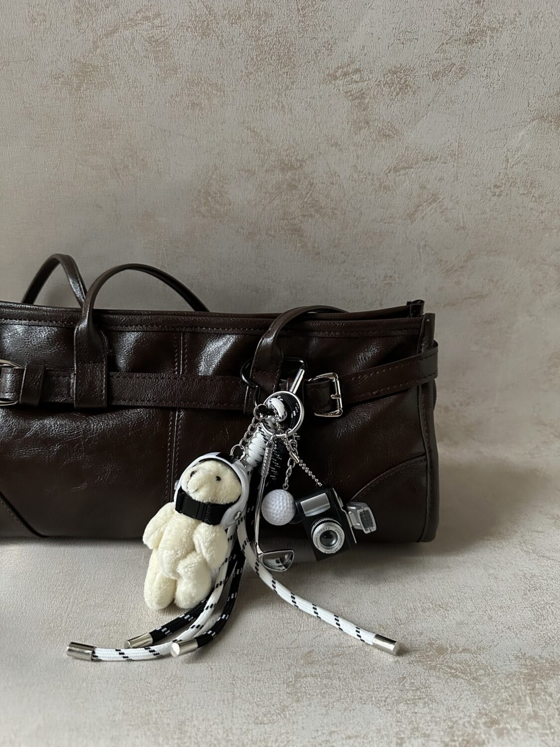 Camera Teddy Bag Charm