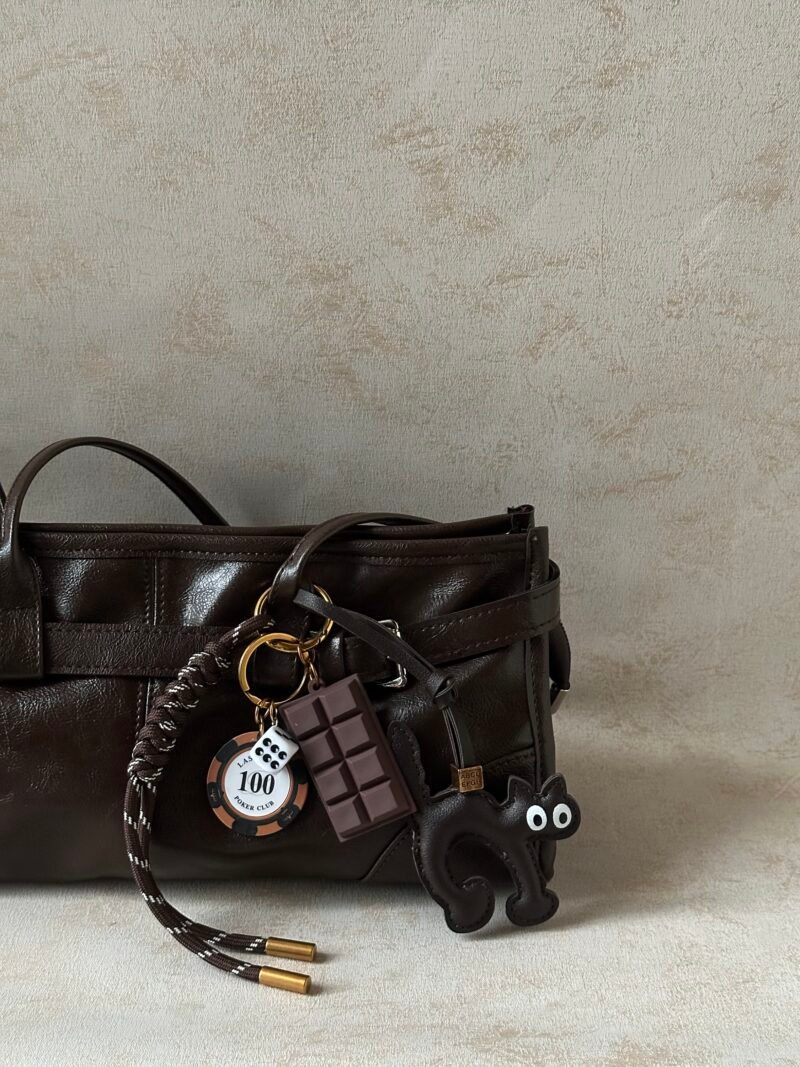 Chocolate Cat Bag Charm