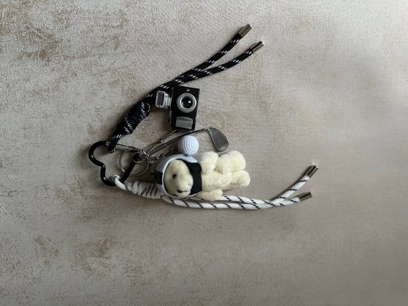 Camera Teddy Bag Charm – Image 2