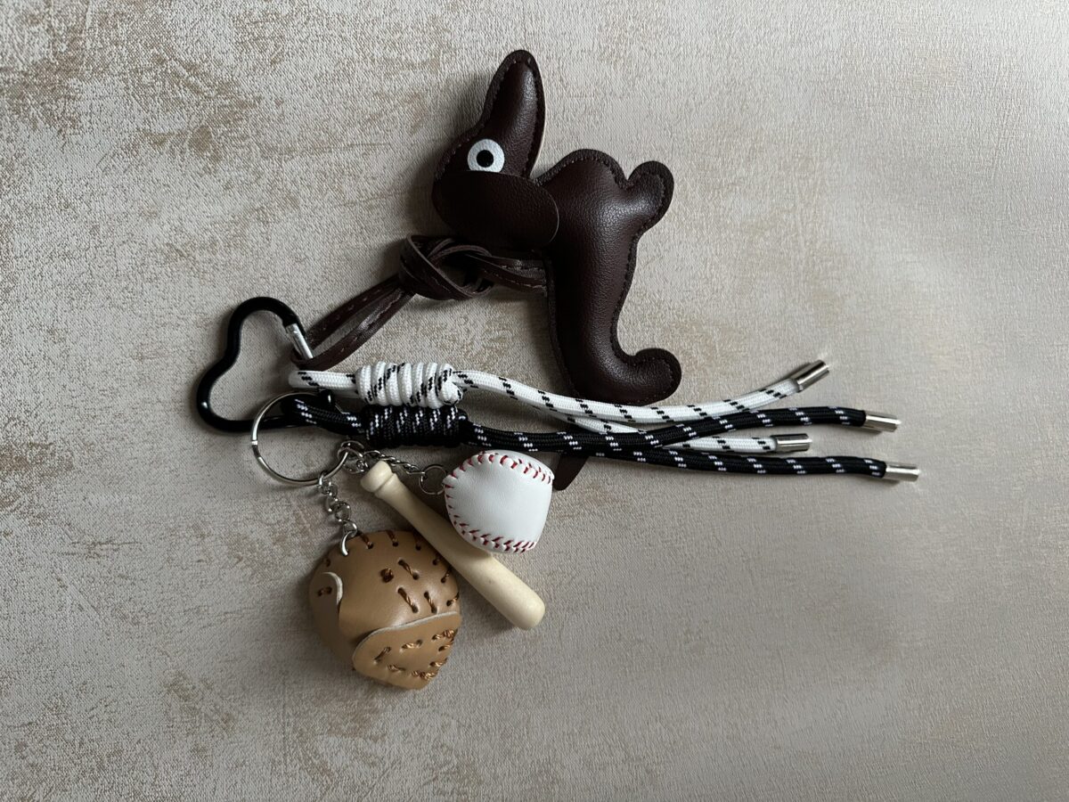 Baseball Dog Bag Charm