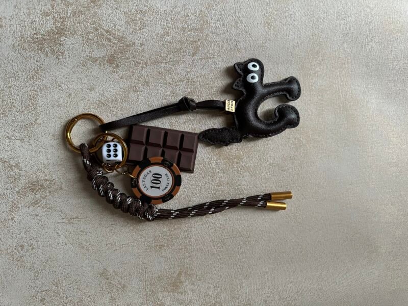 Chocolate Cat Bag Charm – Image 2