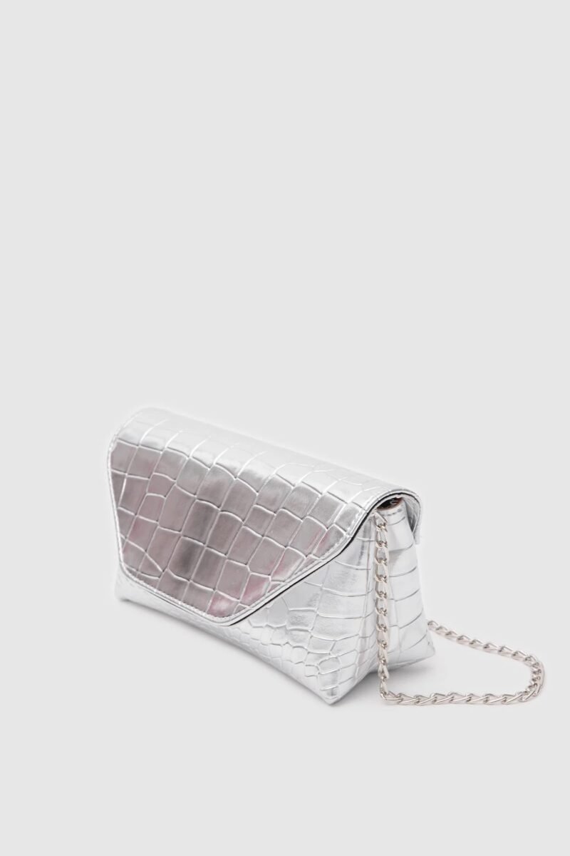 Gigi Clutch Silver – Image 2