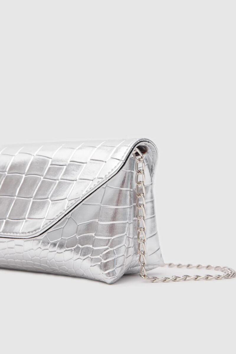 Gigi Clutch Silver – Image 4