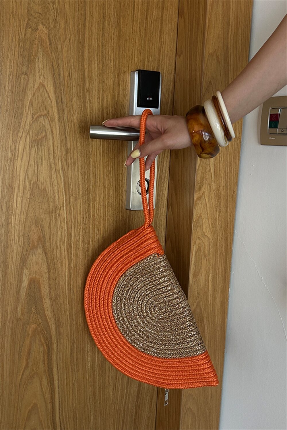 Breeze Orange Handmade Straw