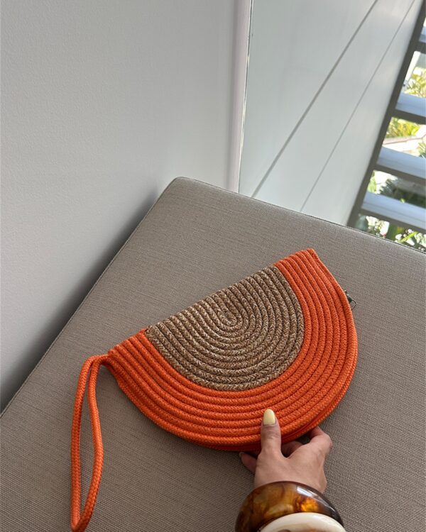 Breeze Orange Handmade Straw