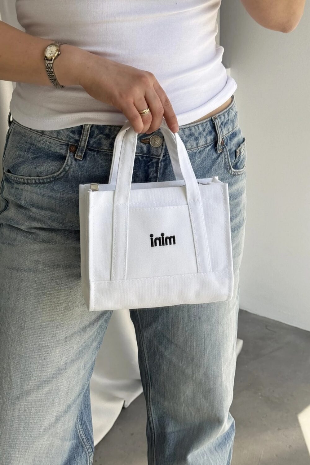 Mini Tote Blanc