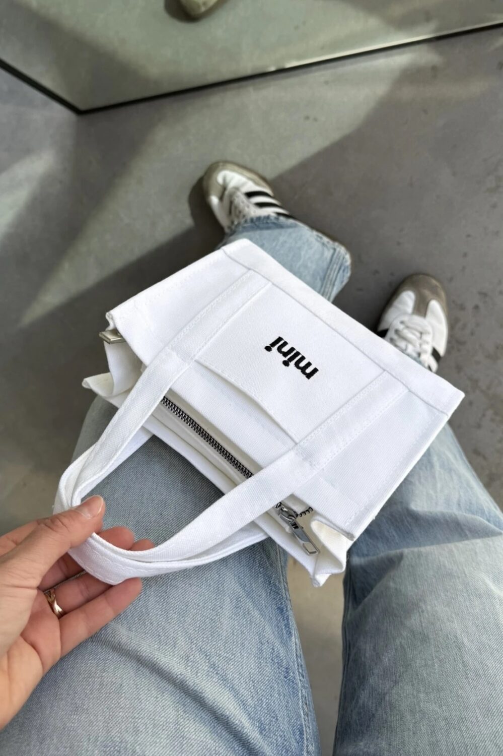 Mini Tote Blanc