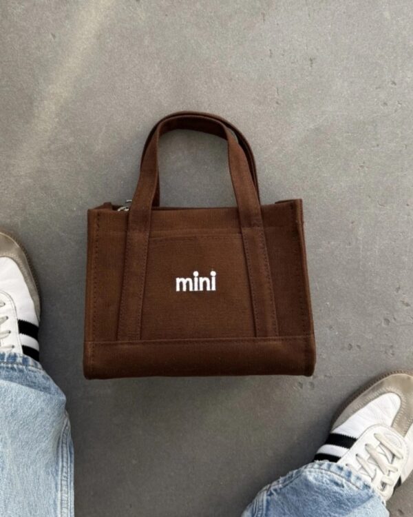 Mini Tote Marron