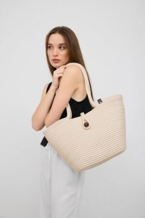 Vossa Handmade Straw Creme