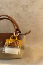 Mini Yellow Transparent Birkin charm