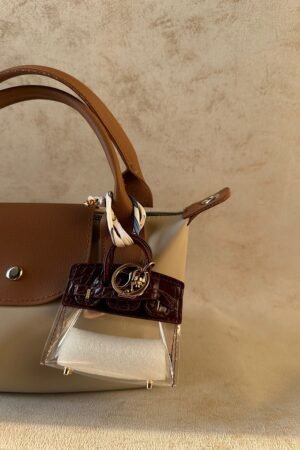 Mini Black Transparent Birkin charm