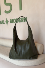 Zoe XL Woven Pattern Olive Green