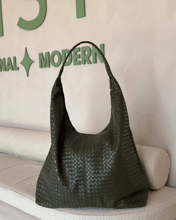 Zoe XL Woven Pattern Vert Olive