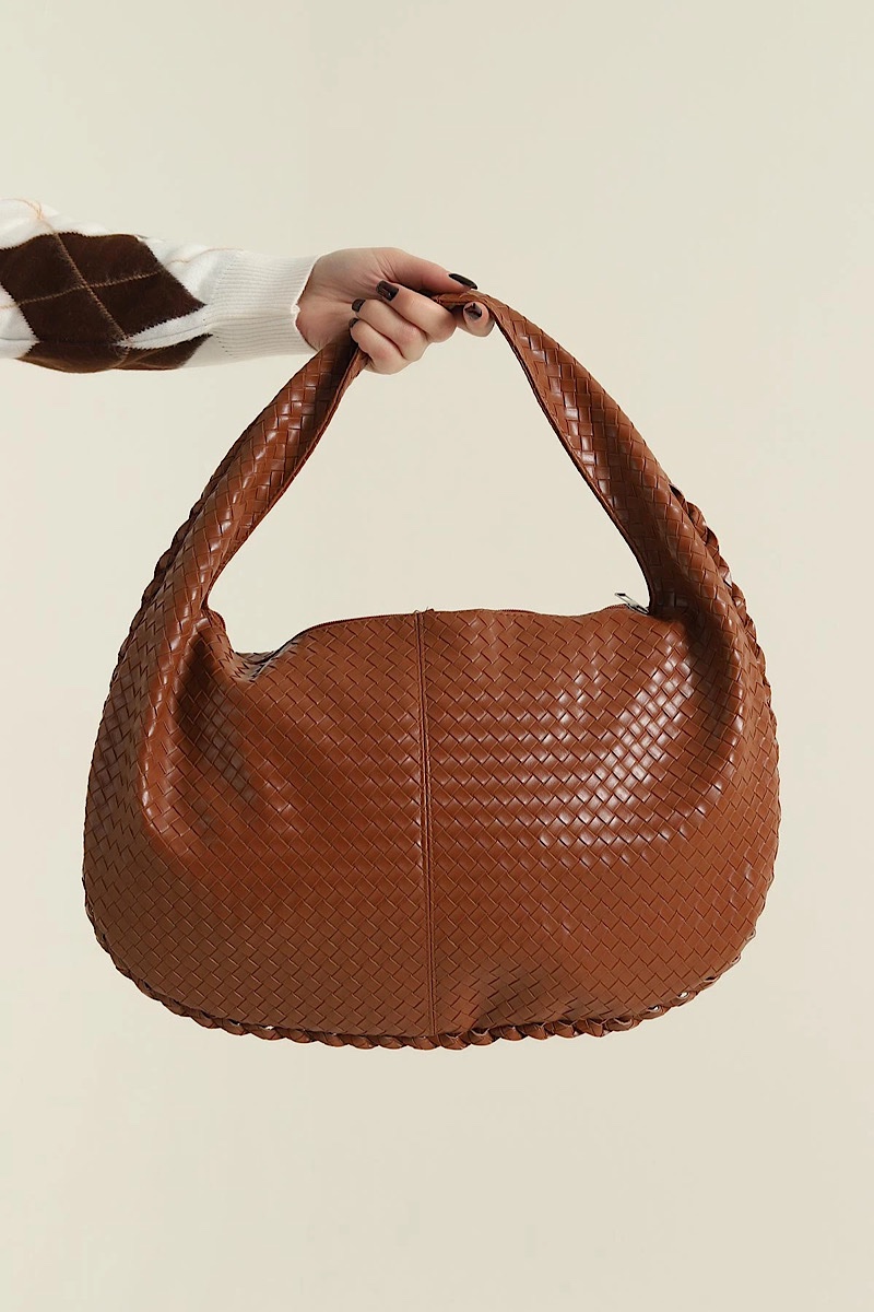 Sandy Large Woven Camel