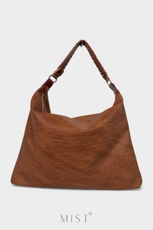 Alba Braided Camel Casual Bag