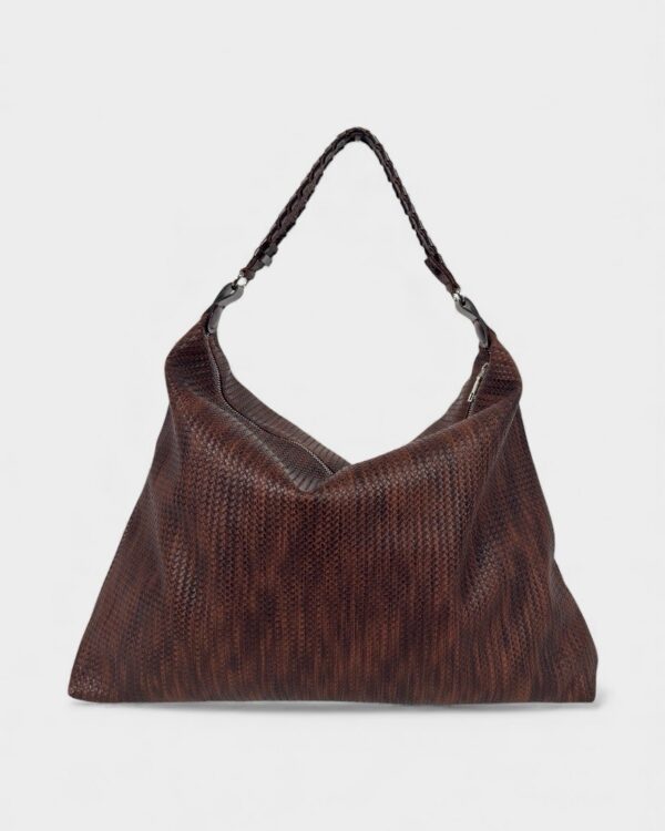 Alma Braided Marron Casual Bag
