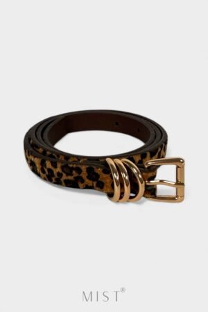 Suede leopard Belt