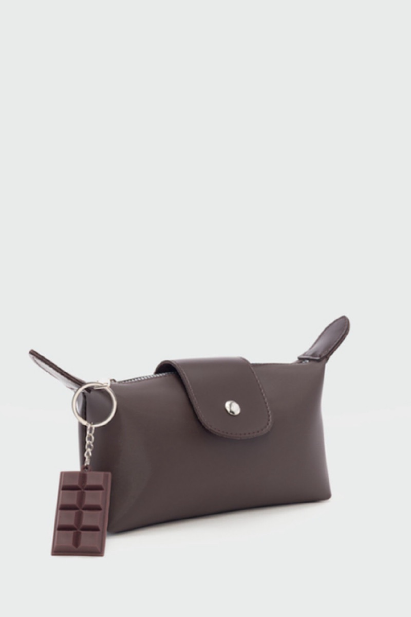 Mini Tiger Pouch Marron