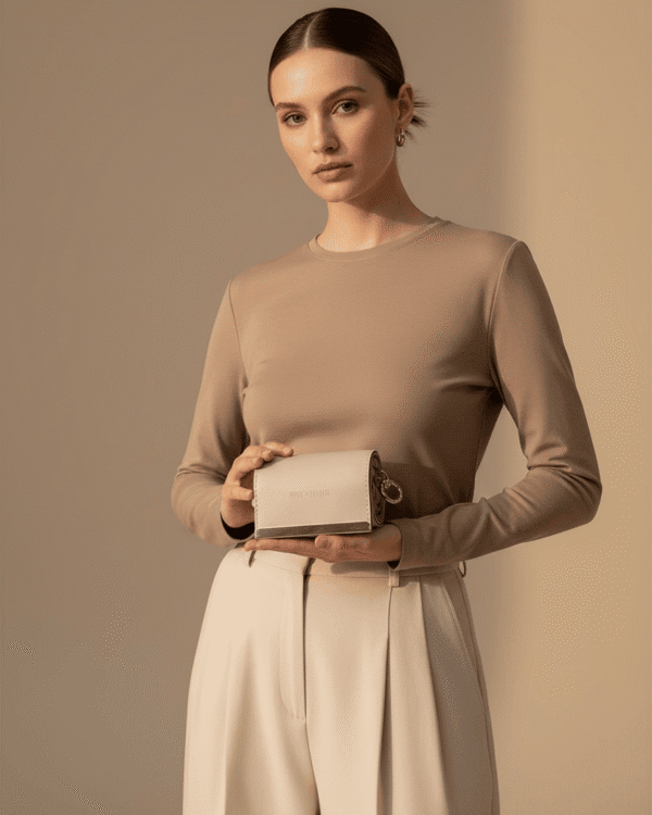 Lola Beige Charm Bag