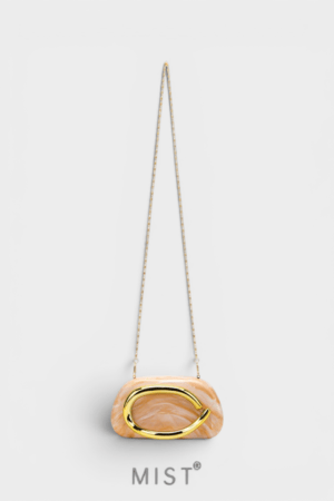 Nelly Marble Gold Clutch PREMIUM
