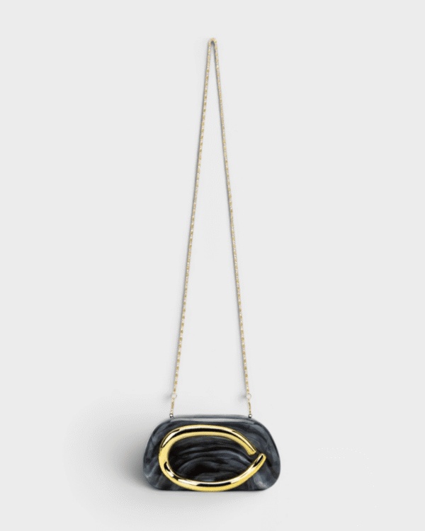 Nelly Marble Noire Clutch PREMIUM