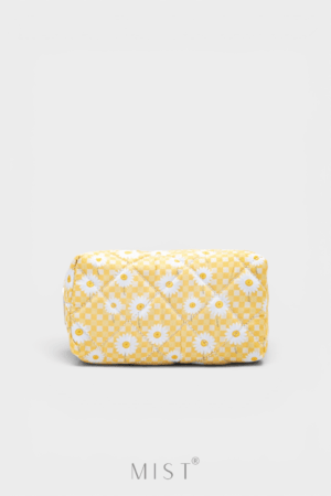Yellow Lilly Makeup Pouch
