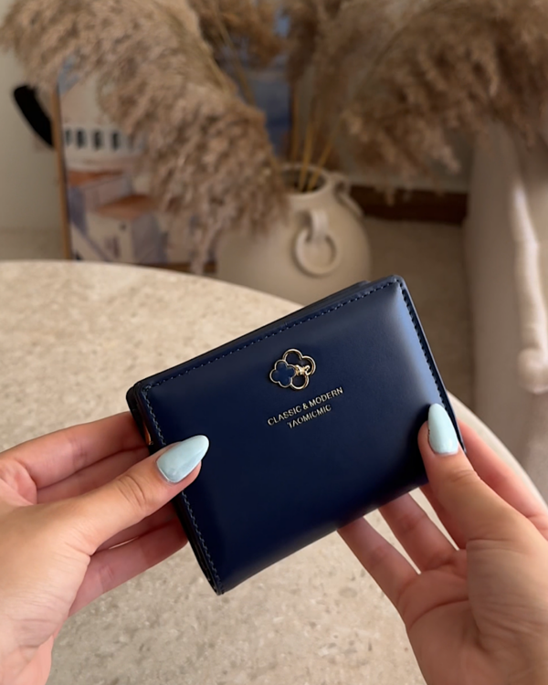 Clover Glow Wallet Navy Blue