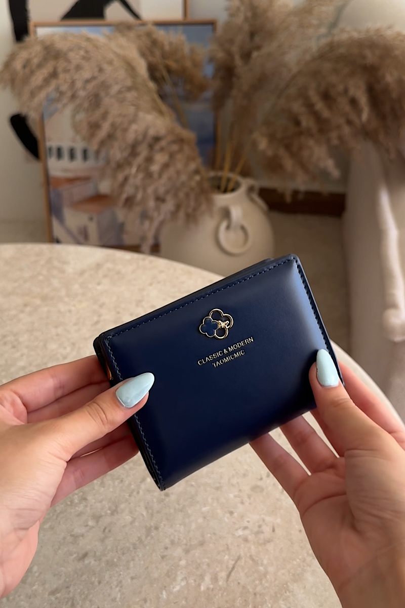 Clover Glow Wallet Navy Blue