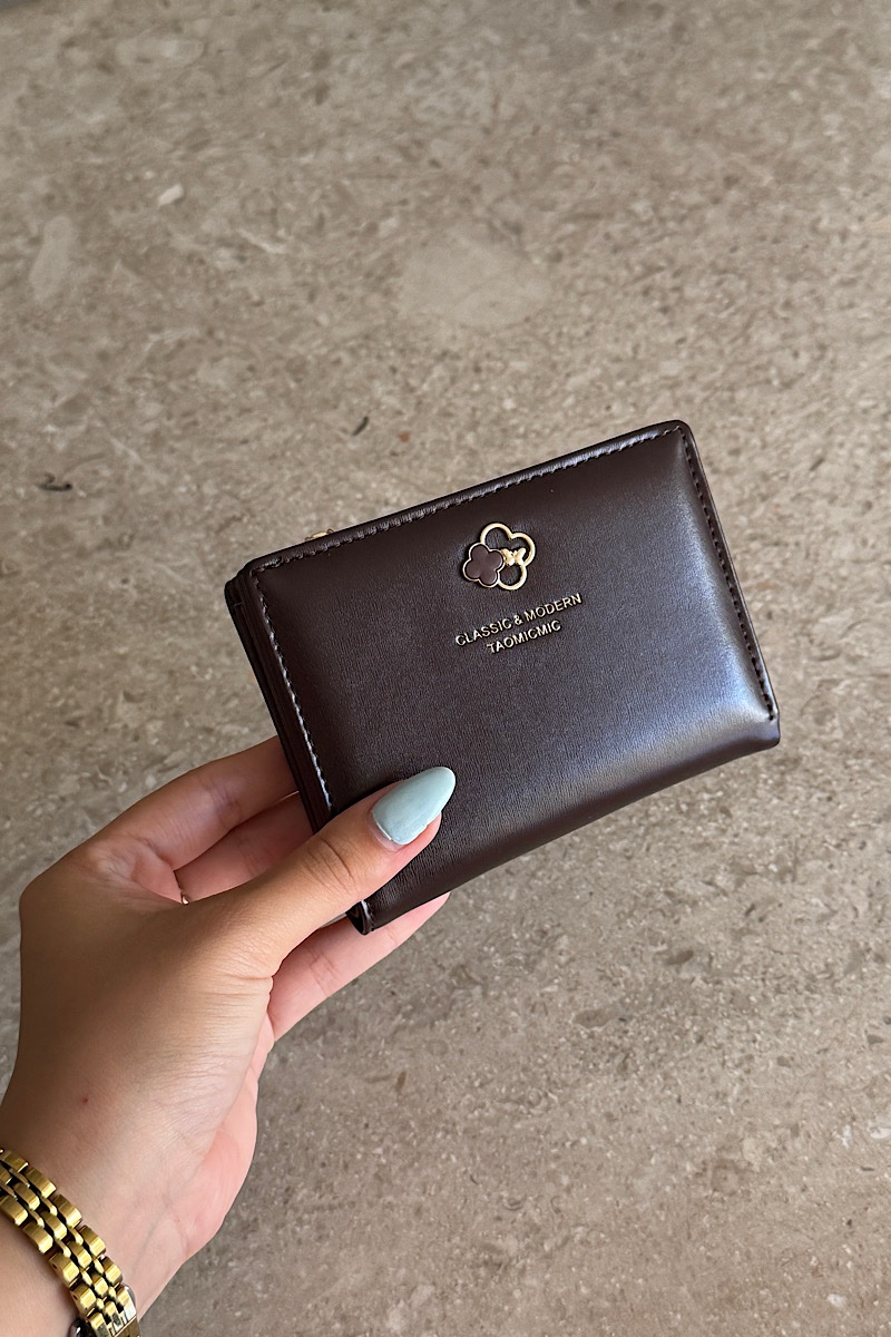 Clover Glow Wallet Brown