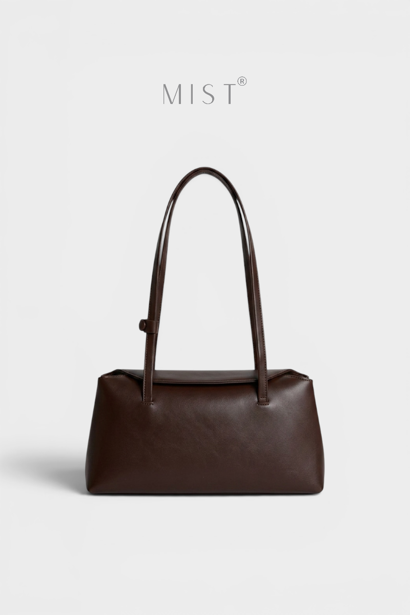 Venice Pillow Closure Minimalist Handbag –
Brown