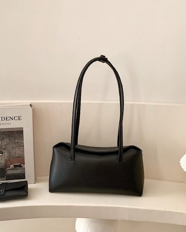 Venice Pillow Closure Minimalist Handbag -
Black