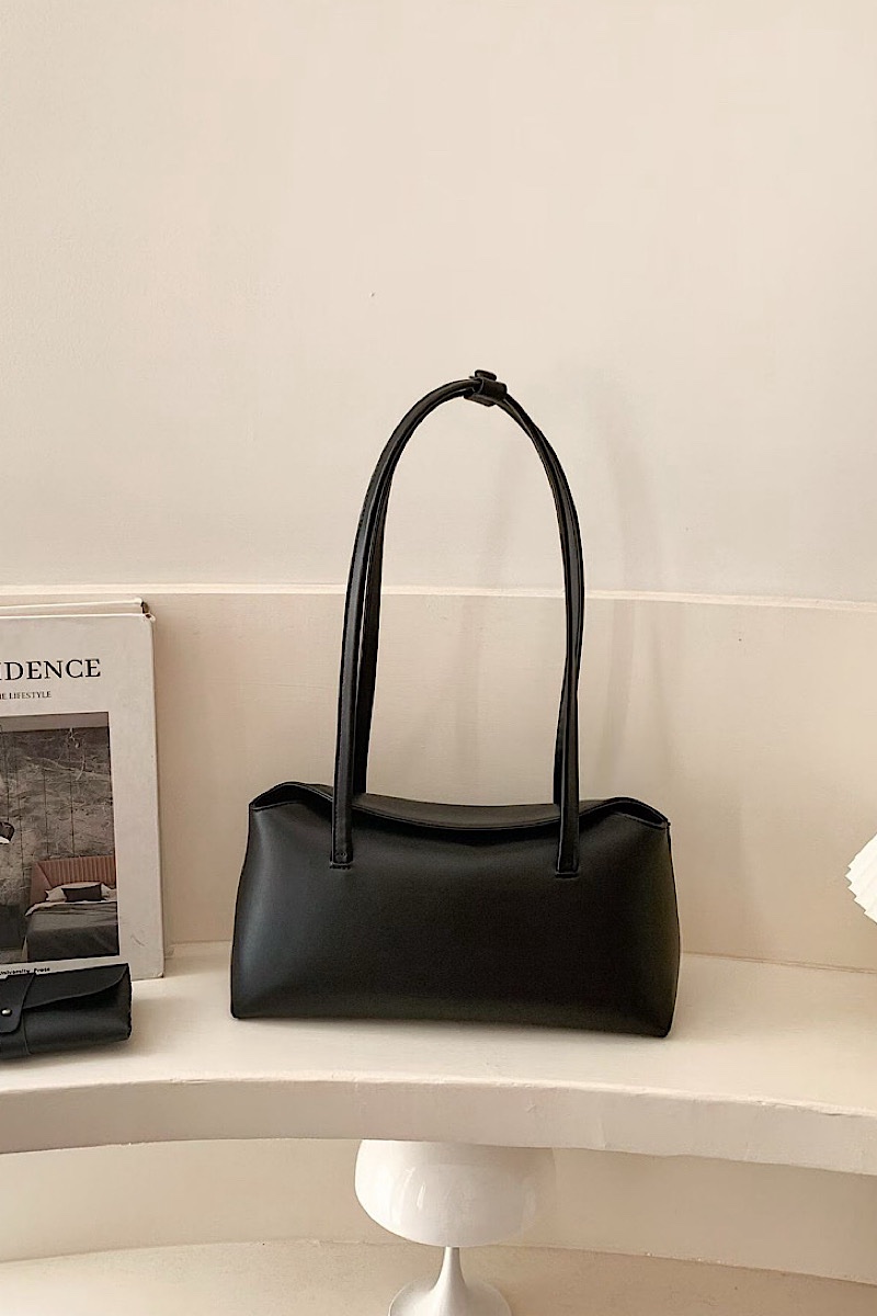 Venice Pillow Closure Minimalist Handbag -
Black