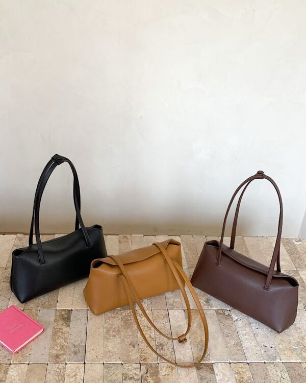 Venice Pillow Closure Minimalist Handbag - Camel