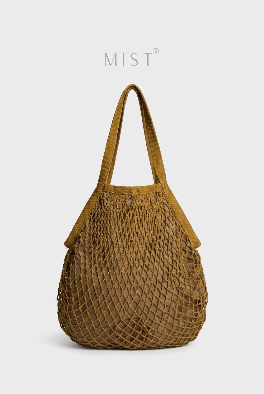 Taylor Mesh Net Bag – Nude