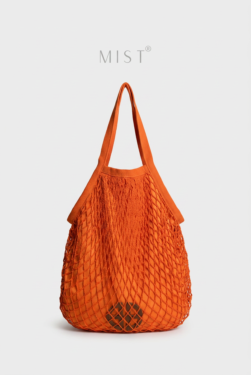 Taylor Mesh Net Bag - Orange