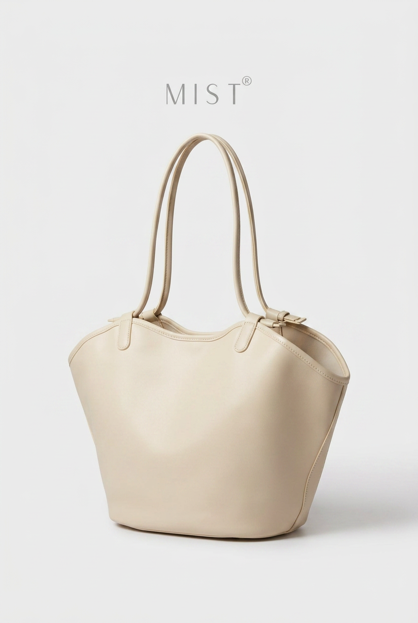 Lea Large + Pouch - Crème