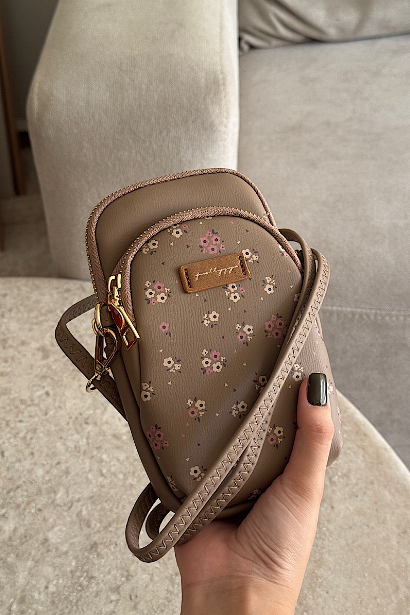 Peony Cross - Brown