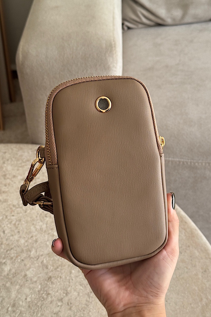 Peony Cross - Brown